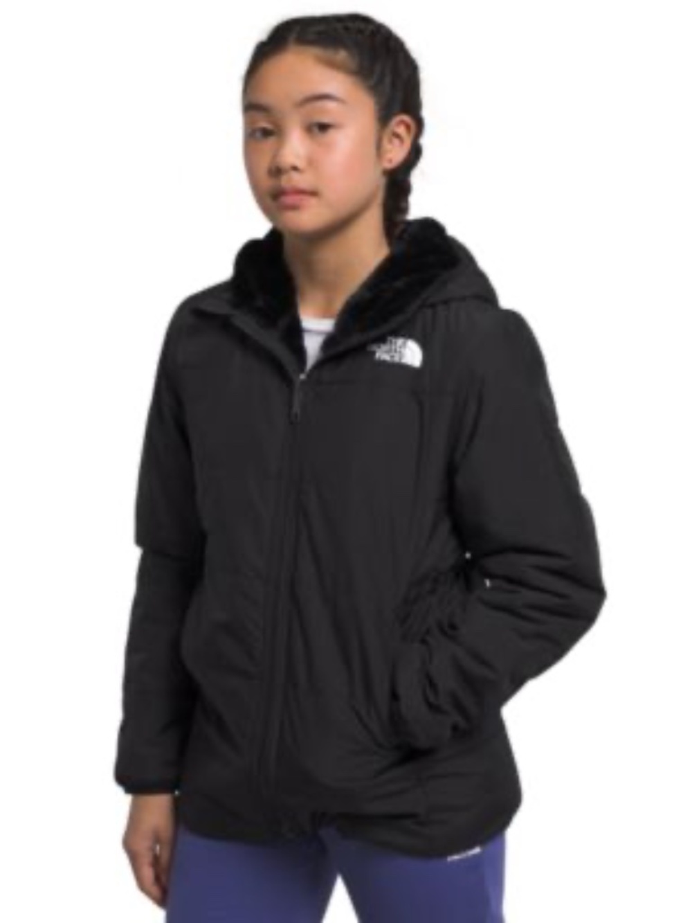 The North Face Mossbud Reversible Jacket Parka Girls 10 M